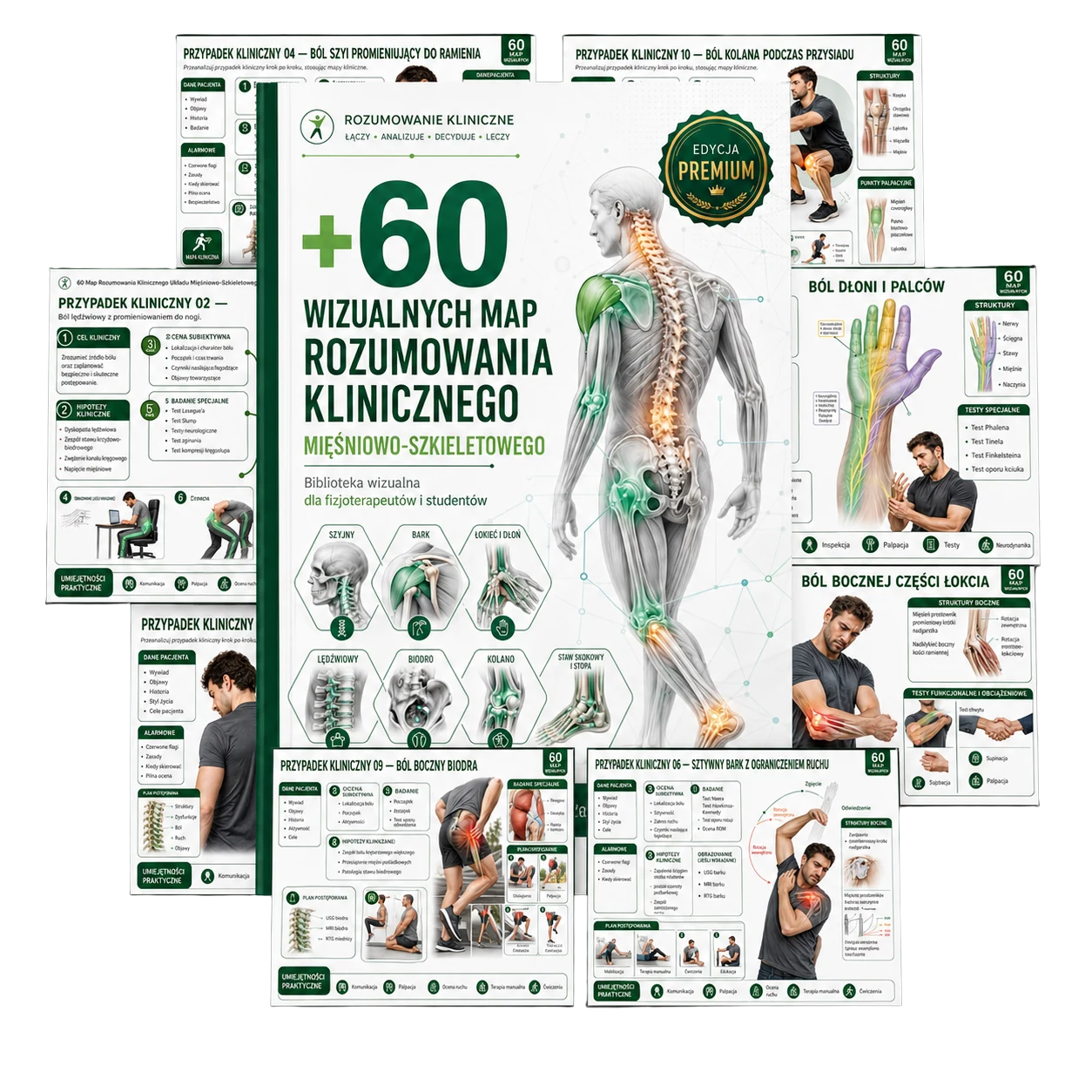 Okładka biblioteki +60 Map Wizualnych Rozumowania Klinicznego